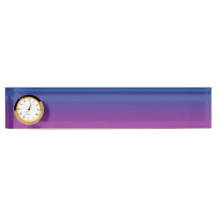 Dark Blue & Purple Ombre Nameplate