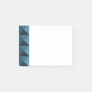 Dark Blue Pyramids Post-it Notes