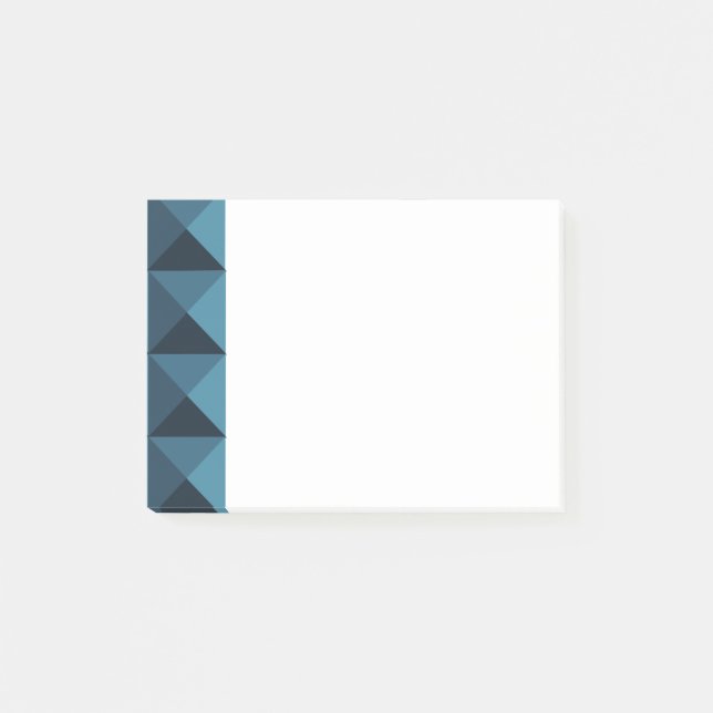 Dark Blue Pyramids  Post-it Notes (Front)