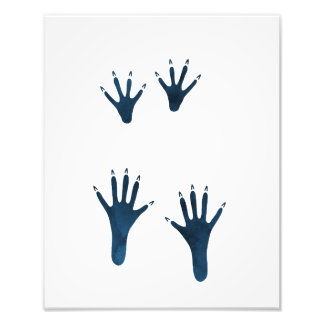 Dark Blue Rat Tracks Photo Print