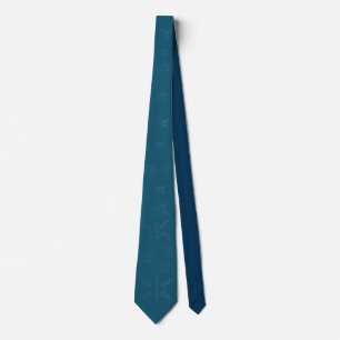 Dark Blue Snowflakes Neck Tie
