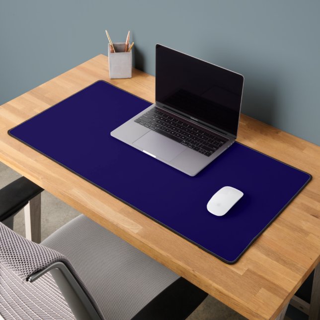 Dark Blue Solid Colour Desk Mat (Office 2)