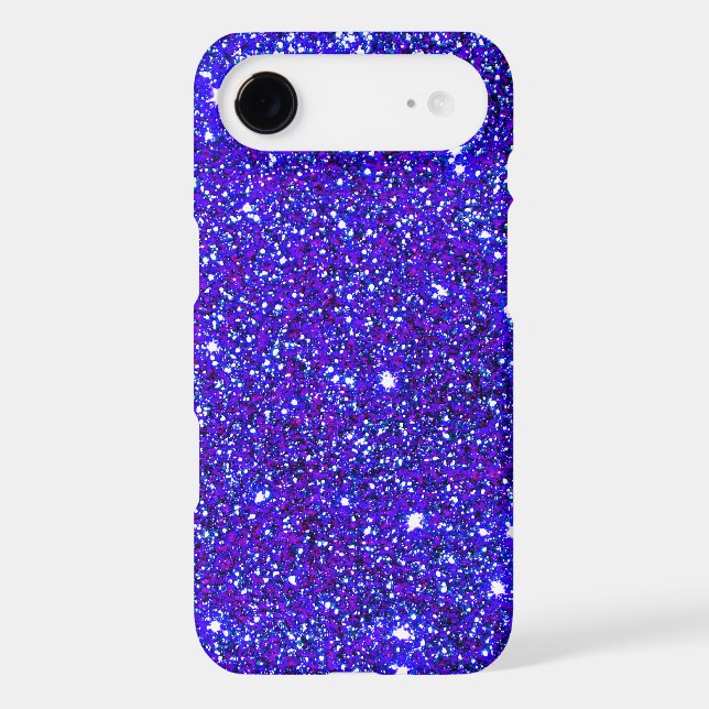 Dark Blue Sparkle Glitter Night Sky Starfield Star Case-Mate iPhone Case (Back)