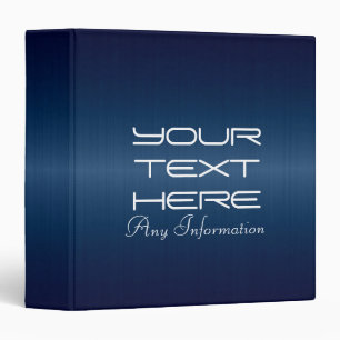 Dark Blue Stainless Steel Metal Binder