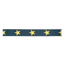 Dark Blue Starry Night Ribbon