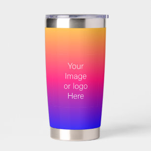 Dark Blue Traveller Gradient Personalize Insulated Tumbler