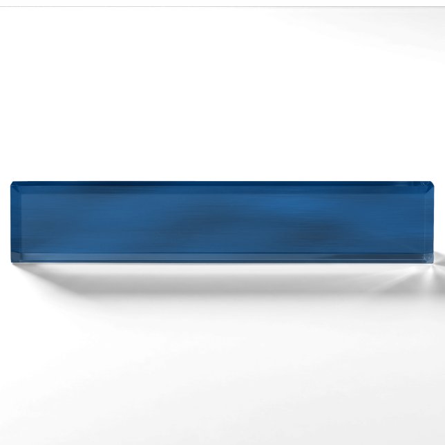 Dark Blue Water Ripples Nameplate (Front)