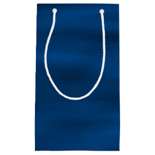 Dark Blue Water Ripples Small Gift Bag