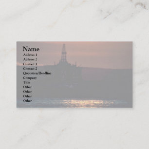 Dark Blue Wavy Water Business Card