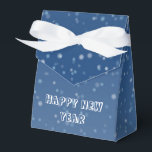 dark blue winter night favor box<br><div class="desc">dark blue winter night</div>
