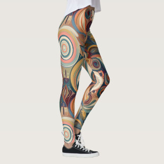 Dark Bohemian Dream Watercolor Leggings