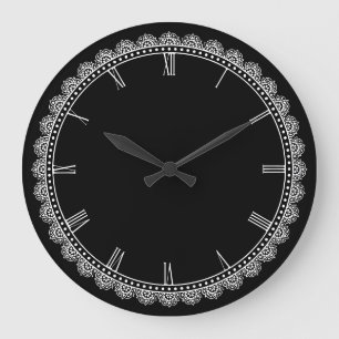 Dark Border Large Clock