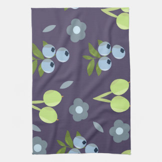 Dark Botanical Kitchen Towel