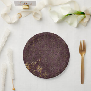 Dark Boudoir Paper Plate