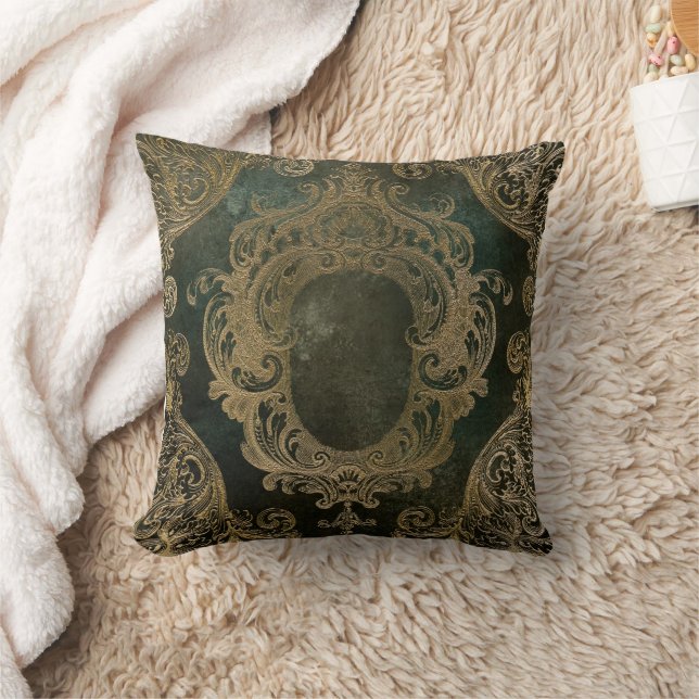 Dark Boudoir Throw Pillow (Blanket)
