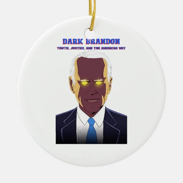 Dark Brandon Ceramic Ornament (Front)