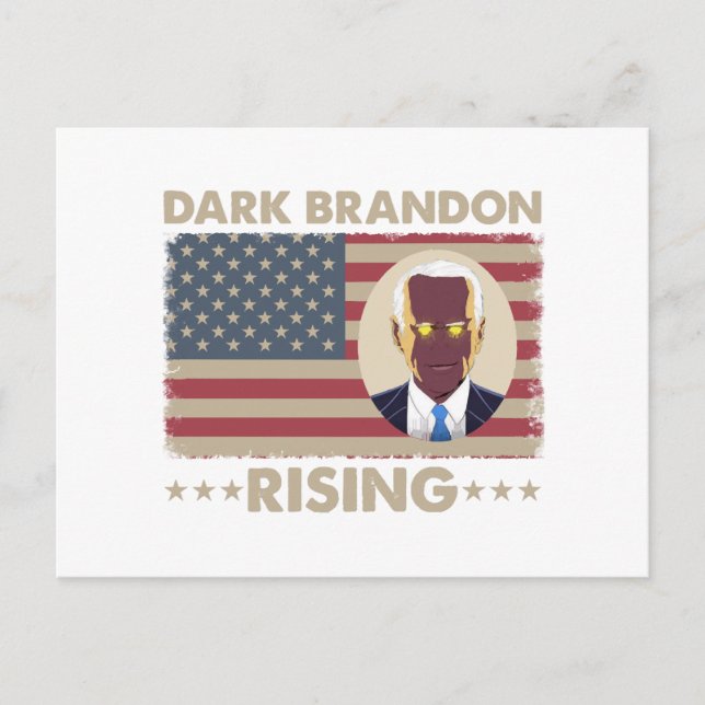 Dark Brandon Funny Joe Biden Meme  Holiday Postcard (Front)