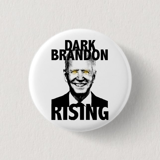 Dark Brandon Rising 1 Inch Round Button (Front)