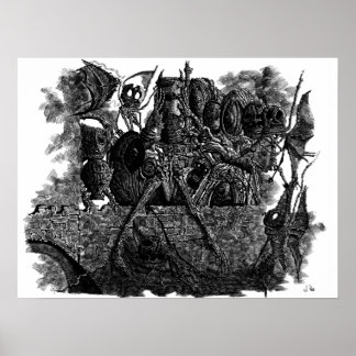 Dark Bridge Print by Jred