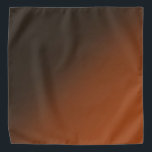 Dark Brown And Orange Rust Gradient Ombre Bandana<br><div class="desc">This colour gradient is made up of warm tones of dark brown, almost black that fades to an orange rust colour. Great if you are looking for some neutral tones or warm colour blends. Use this as a handkerchief, pocket square or cute basket liner, your imagination can take this so...</div>