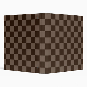 Dark Brown and Quincy Chequerboard Binder