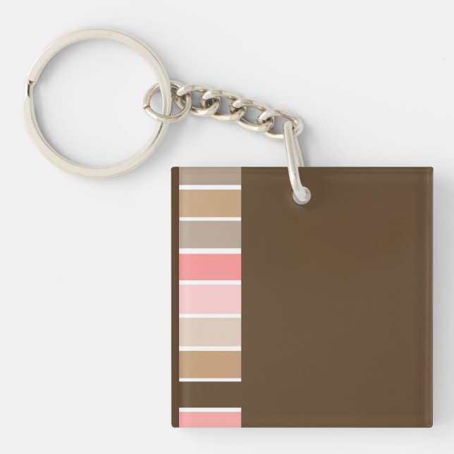 Dark Brown Beach Sand Keychain (Front)