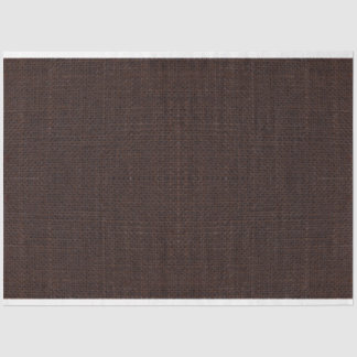 Dark Brown Burlap Texture Decoupage Tissue Paper