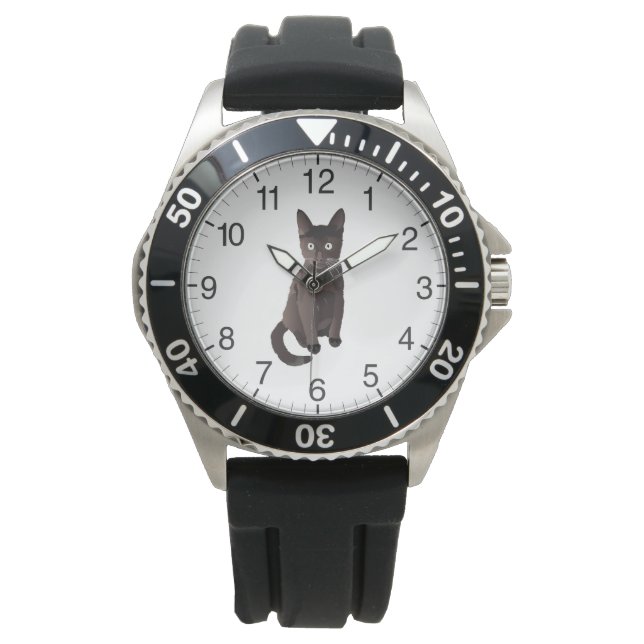 Dark Brown Cat Watch (Front)