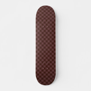 Dark Brown Chequerboard Skateboard