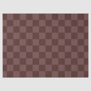 Dark Brown Chequerboard Tissue Paper