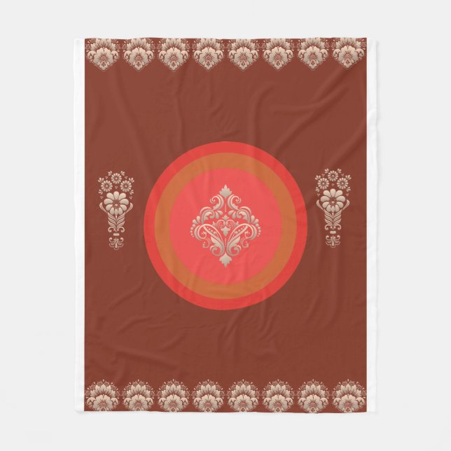Dark Brown  Fleece Blanket (Front)