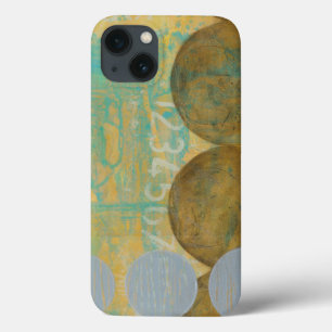 Dark Brown & Gray Circles with Numbers Numbers iPhone 13 Case