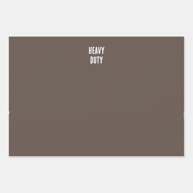 dark brown heavy duty wrapping paper (Front)