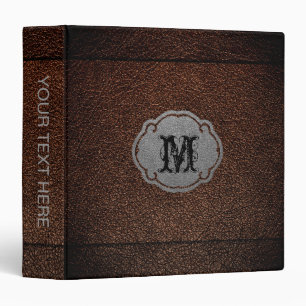 Dark Brown Leather Binder