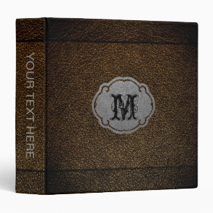 Dark Brown Leather Binder