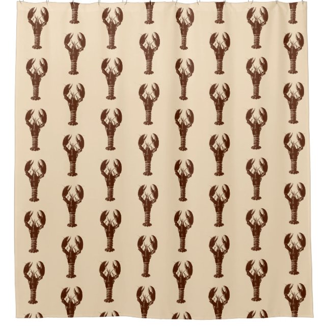 Dark Brown Lobster on Light Beige (Front)