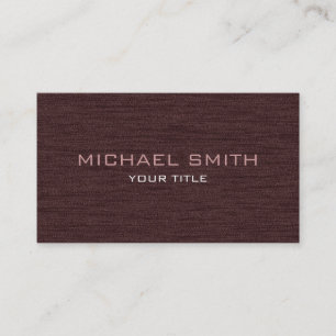 Dark Brown Professional Modern Business Card