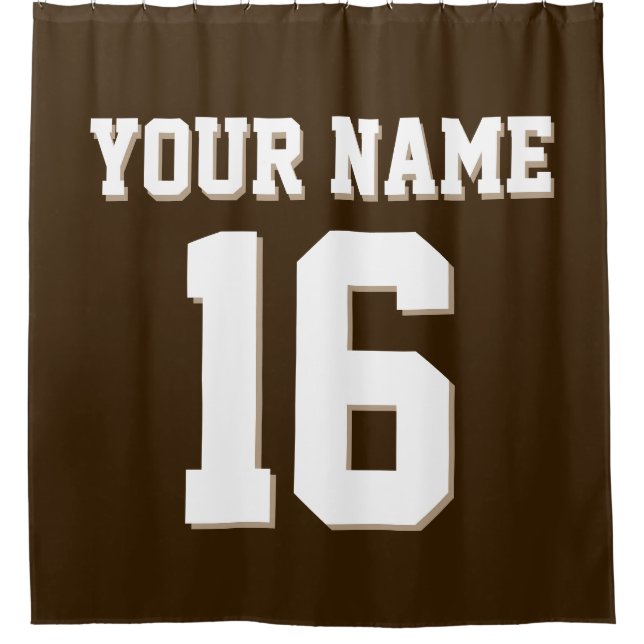 Dark Brown White Sports Jersey Team Jersey (Front)