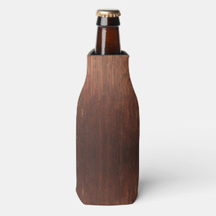 Dark Brown Wood Bottle Cooler