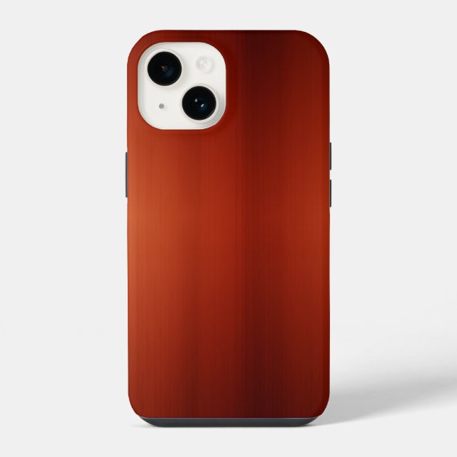 Dark Brushed Mahogany iPhone Case (Back)