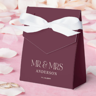 Dark Burgundy Floral Moody Black Elegant Romantic Favor Box