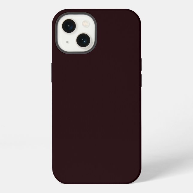Dark Burgundy | Plain Burgundy  iPhone Case (Back)