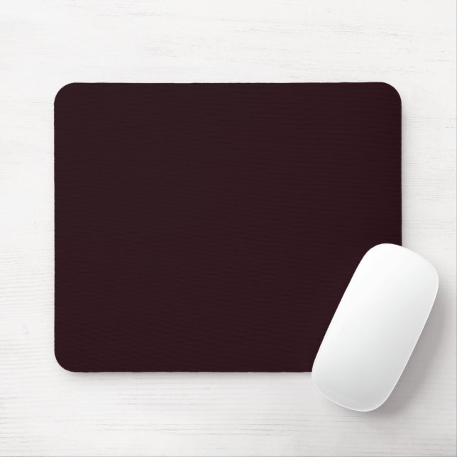 Dark Burgundy | Plain Burgundy  Mouse Pad (With Mouse)