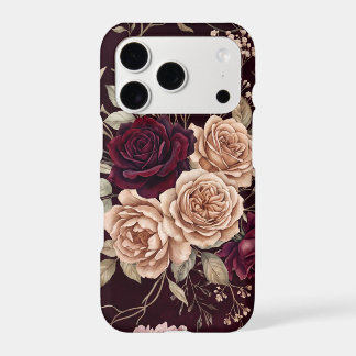 Dark Burgundy Roses Vintage Romantic Gothic Floral