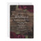 Dark Burgundy Roses Wood Black Lace Wedding