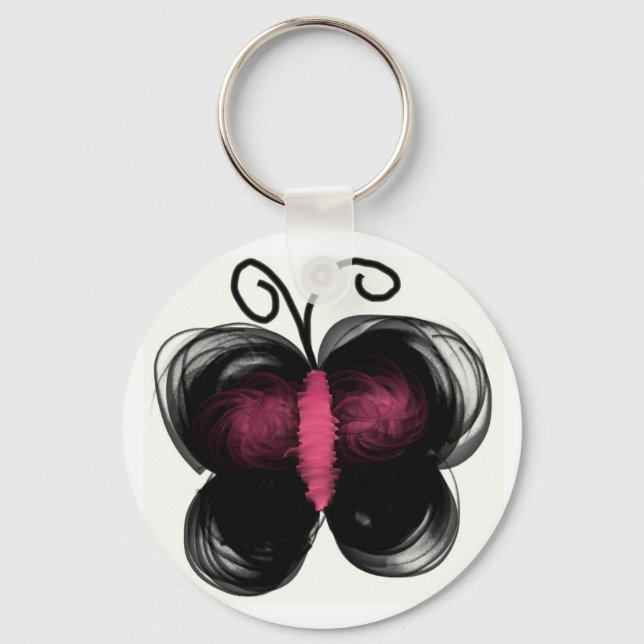 Dark butterfly keychain (Front)