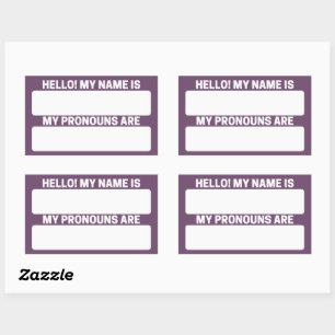 Dark Byzantium Name & Pronoun Labels