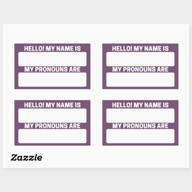 Dark Byzantium Name & Pronoun Labels (Sheet)