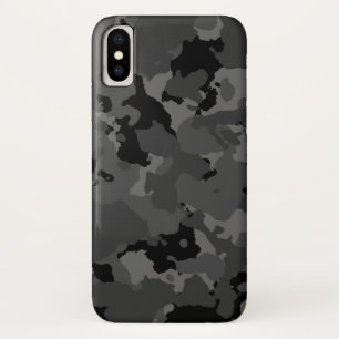 Dark Camo Pattern iPhone X Case