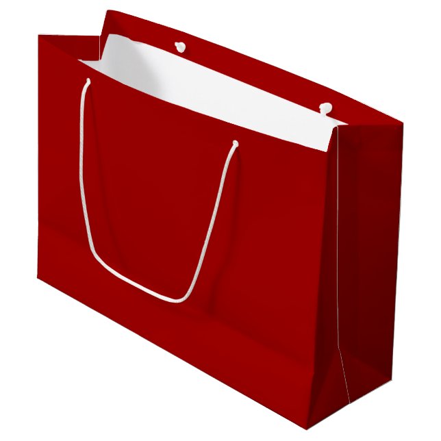 Dark Candy Apple Red Large Gift Bag (Front Angled)